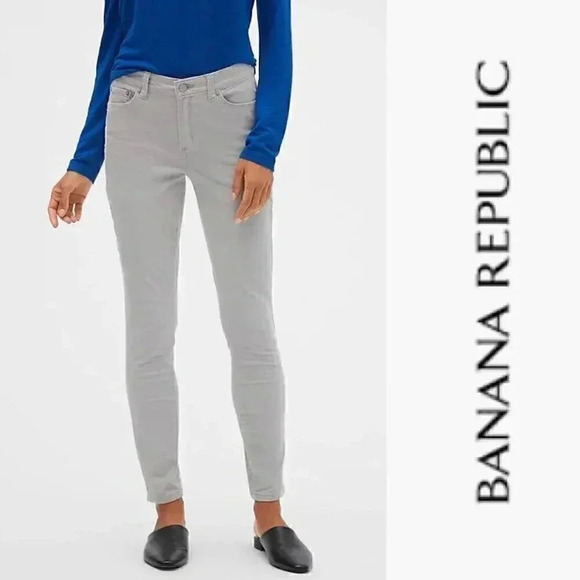 Banana Republic silver skinny cords sz 10 - Picture 8 of 10